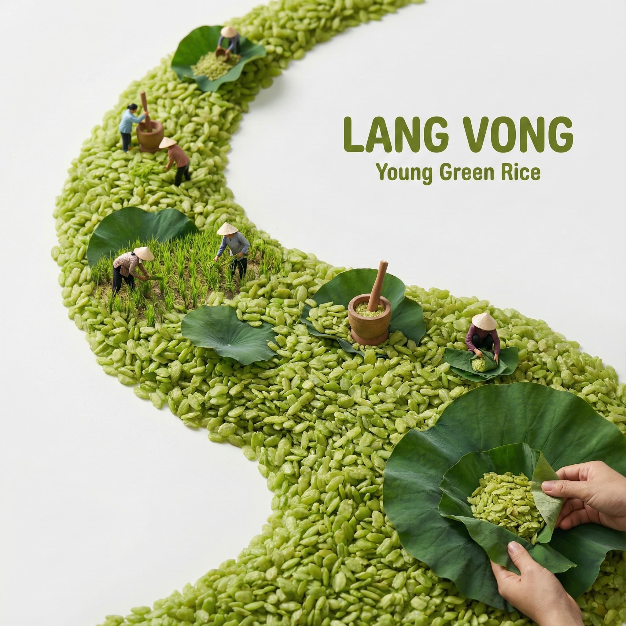Ảnh tư liệu Làng Cốm Vòng, thuộc bộ sưu tập Làng Nghề Ver 1.0