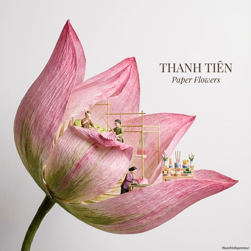 Ảnh tư liệu Làng Hoa Giấy Thanh Tiên, thuộc bộ sưu tập Làng Nghề Ver 1.0