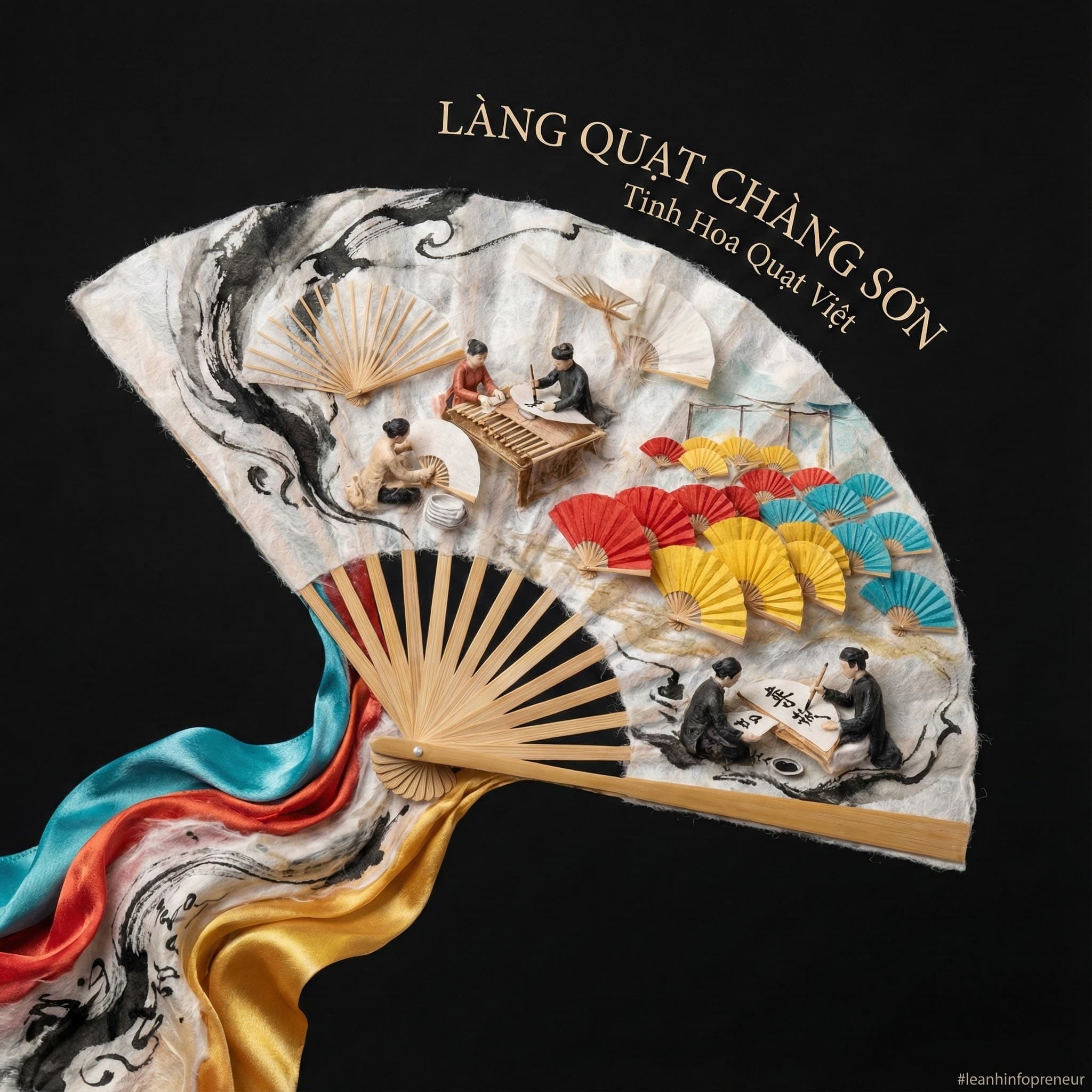 Ảnh tư liệu Làng Quạt Giấy Chàng Sơn, thuộc bộ sưu tập Làng Nghề Ver 1.0